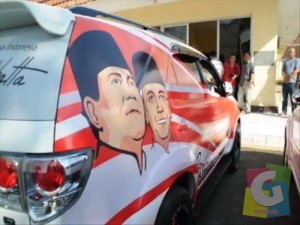 Mobil Kampanye Prabowo Hatta