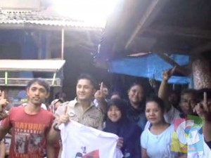 Hengky Kurniawan, Saat Kunjungannya di Salah satu Pasar pangandaran Kampanye Prabowo-Hatta (poto Hermanto)