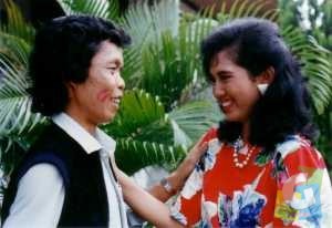 Yoyo Dasriyo dan Nila Karlina, suami isteri dalam adegan film komedi “Bendi Keramat” (1988) garapan (alm) A Harris Haris di Garut. (Foto: Bachruddin) 