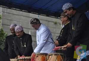 Wagub Jabar Deddy Mizwar bersama Muspida Garut membuka acara Helaran Budaya di Garut, Rabu (13/5/2015) foto jmb