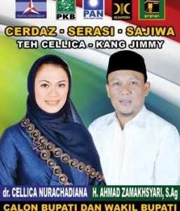 Pasangan calon Buati Karawang Cellica-Ahmad, gambar istimewa