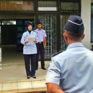 Petugas Lapas Kota Banjar saat membacakan Deklarasi Pasti, foto hermanto