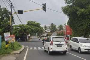 Kondisi Traffic Loght di ersimpangan Gardu Kotaa Banjar yang tidak berpungsi, foto Hermanto