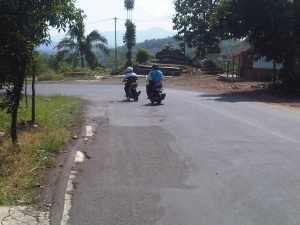 Kondisi jalan di Kota Banjar ini sudah hampir setahun tidak rata dan bergelombang, foto Hermanto