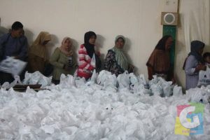 Ribuan paket sembako dari Majlis Tarbiyah siap dibagikan, foto Bro