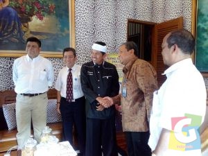 Bupati Purwakarta Dedi Mulyadi saat menerima kunjungan Direksi PJT II Jatiluhur, foto Deni