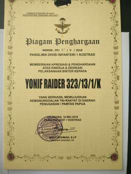 img-20180518-wa00201669538623 NUSANTARA  Satgas Raider 323 Kostrad Dinilai Berhasil Wujudkan Kemanunggalan TNI-Rakyat
